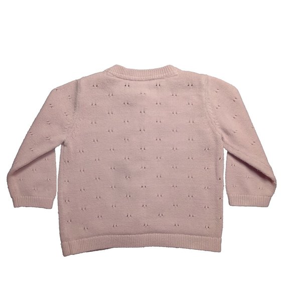 Pale Pink Knit button down Cardigan - Picture 2 of 3